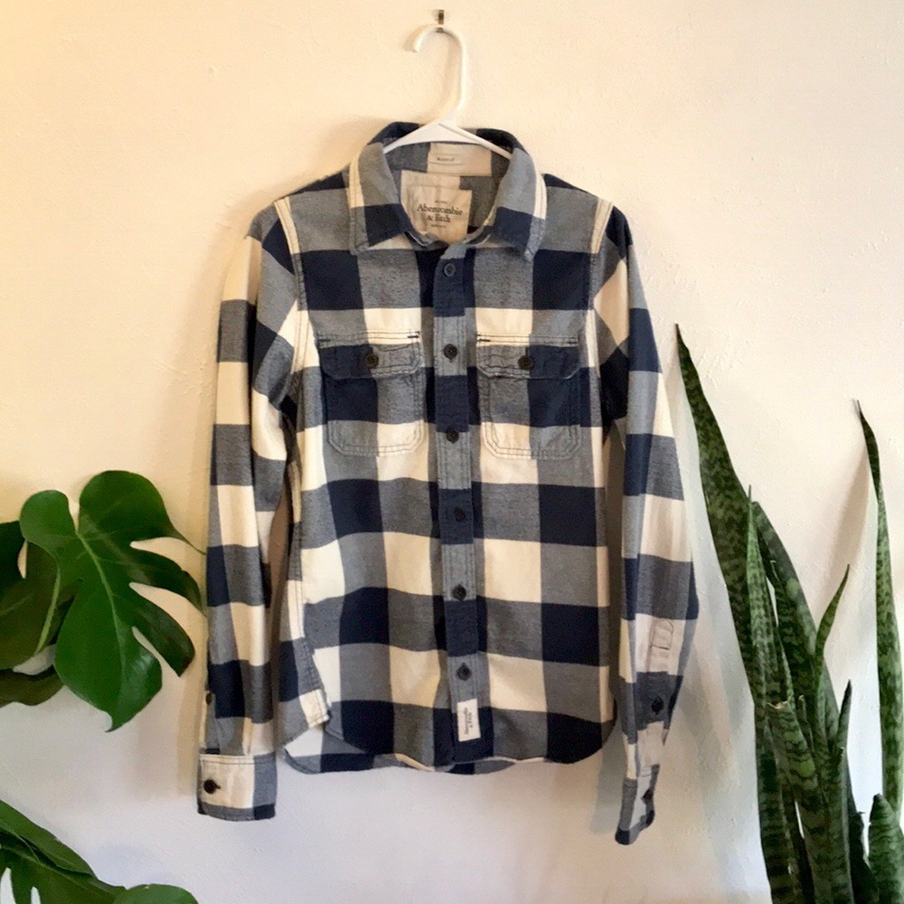 Abercrombie and Fitch muscle flannel